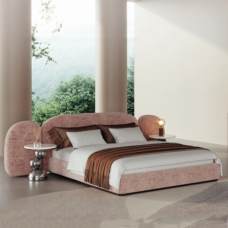 Europen italiano cama de luxo rainha pesado designer tatami adultos quarto duplo cama quadro king size moderno cama móveis casa