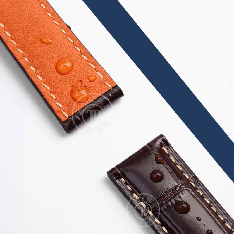 Cowhide Leather strap For Longines Masters Collection Watch Strap Belt Bracelet Blue black brown color 19 20 21 22mm watchbandFo