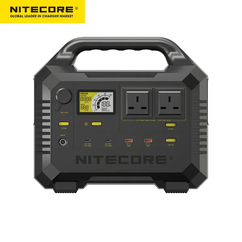 NITECORE NES1200 Portable Power Station 1000w Solar Outdoor Camping Ge