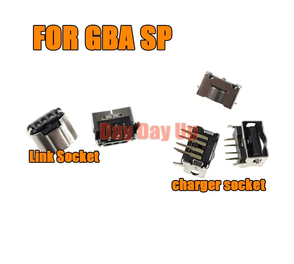 200pcs Game Link Connect Jack power Jack Socket Charger Dock Port Connector charging socket For Nintendo DS GBA SP