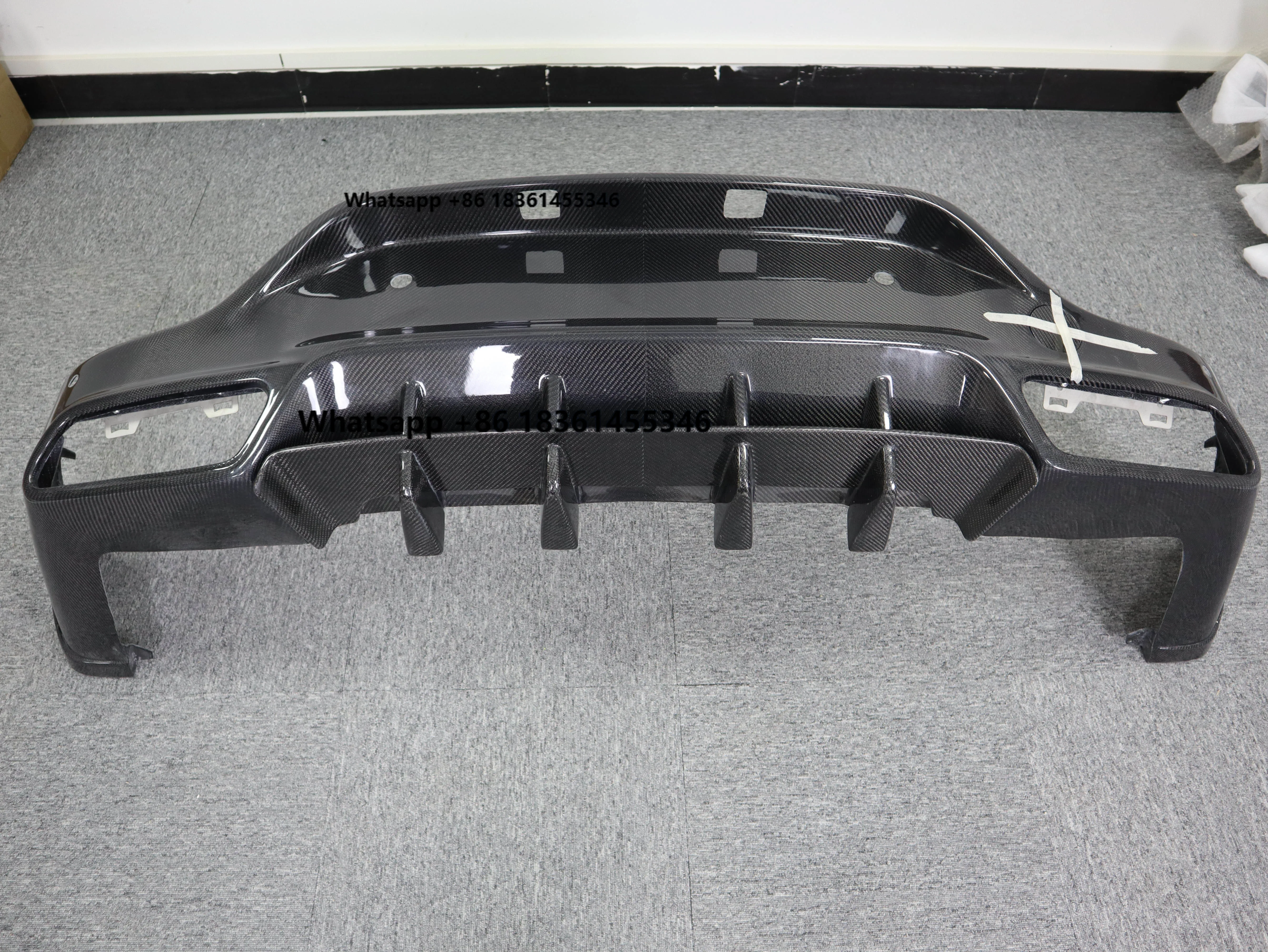 For GLC COUPE 16-21 TOPCAR Style Carbon Fiber Car Bumpers Rear Diffuser 2