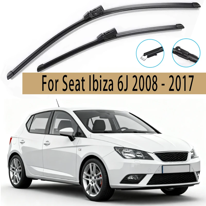 

Wiper LHD Front Wiper Blades For Seat Ibiza 6J 2008 - 2017 Windshield Windscreen Window Car Rain Brushes 24"+16" Accessories