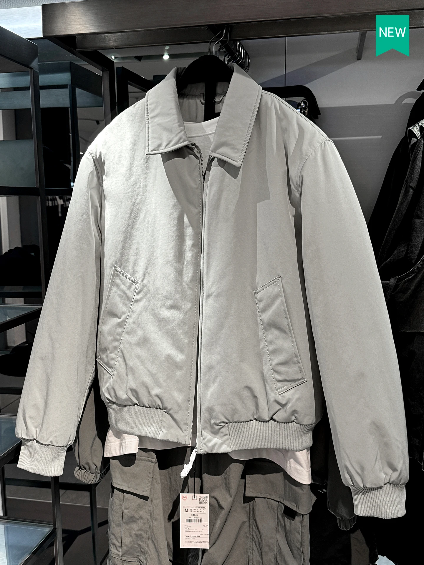 

Tech Fabric Zipper Cotton Pilot Jaet Outerwear New Arrival Autumn Winter Men's Faion Loose Fit Long Sve Youth Trend