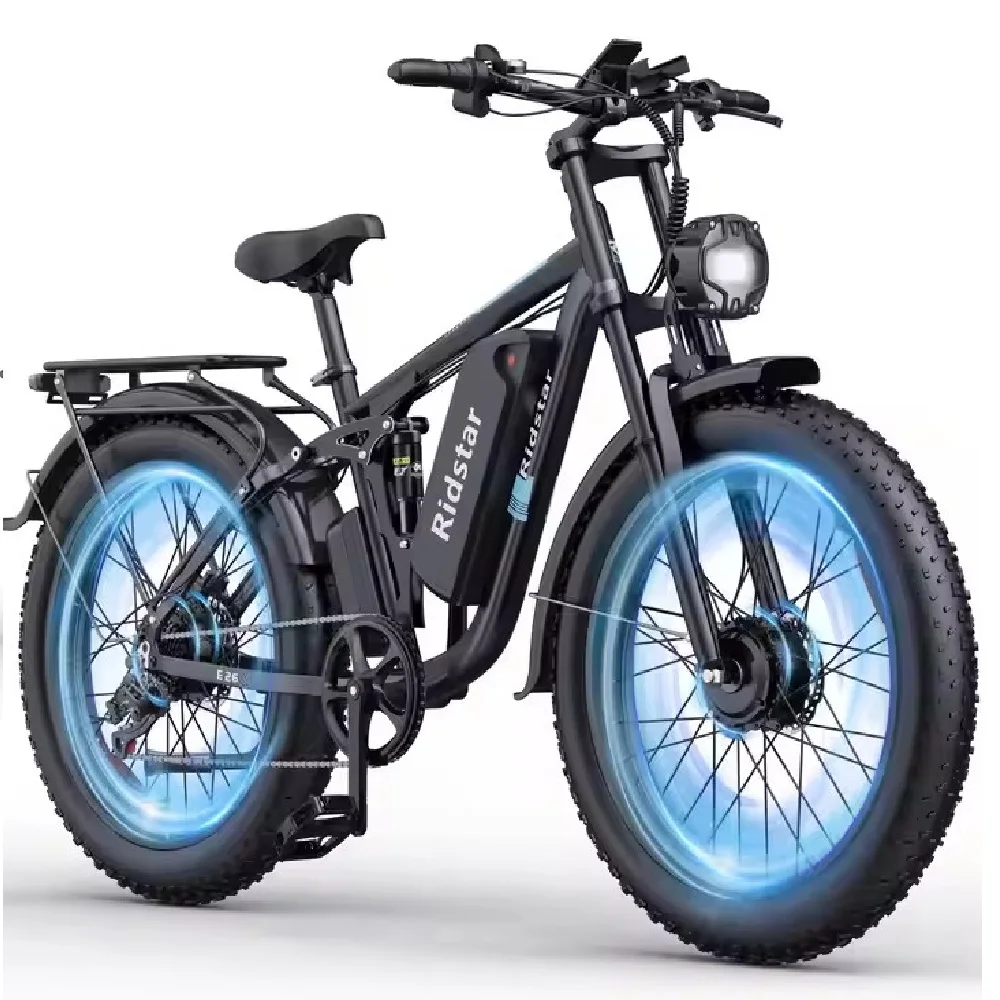 

E26Pro 2000w 48V Dual Motor Electric Mountain Dirt Bike Lithium Battery Electric Bike Fat Tire Electric Bicycle E Bikes