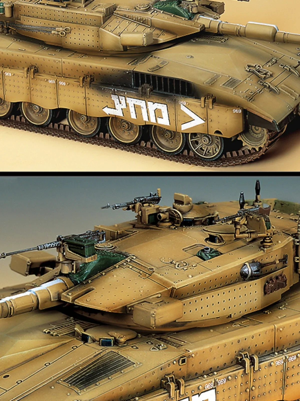 Kit de modelo de tanque ensamblado de la Academia, tanque de batalla principal Mk III 13267, Merkava israelí 1/35