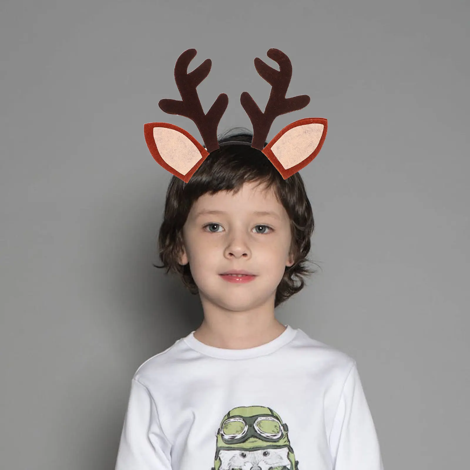 

2 шт. повязки на голову в виде оленьих рогов, рождественские украшения для волос, мягкие аксессуары для волос в виде оленьих рожь, для праздничных вечеринок, семейных встреч, рождественского декора