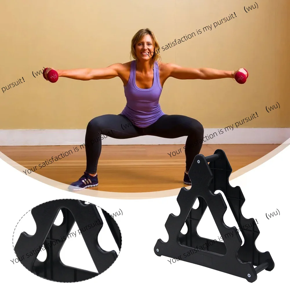 6-slot dumbbell display rack, weight storage and finishing 3 layers