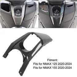 For Yamaha NMAX 125 155 2020-2024 Motorcycle Gas Tank Frame Panel Carbon Fiber Look ABS Cover Motorcycle Trim