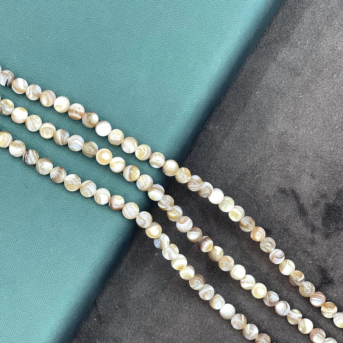 Seawater Shell Beads Round Isolation Beads 5-6mm For Jewelry Making DIY Necklace Bracelet Earrings Accessory