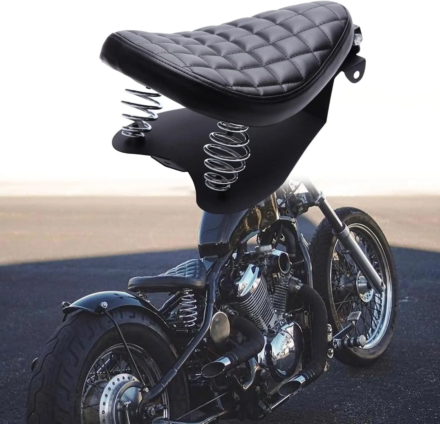 Motorcycle Bobber Solo Seat Spring Bracket Kit For Harley Softail Springer FXSTC