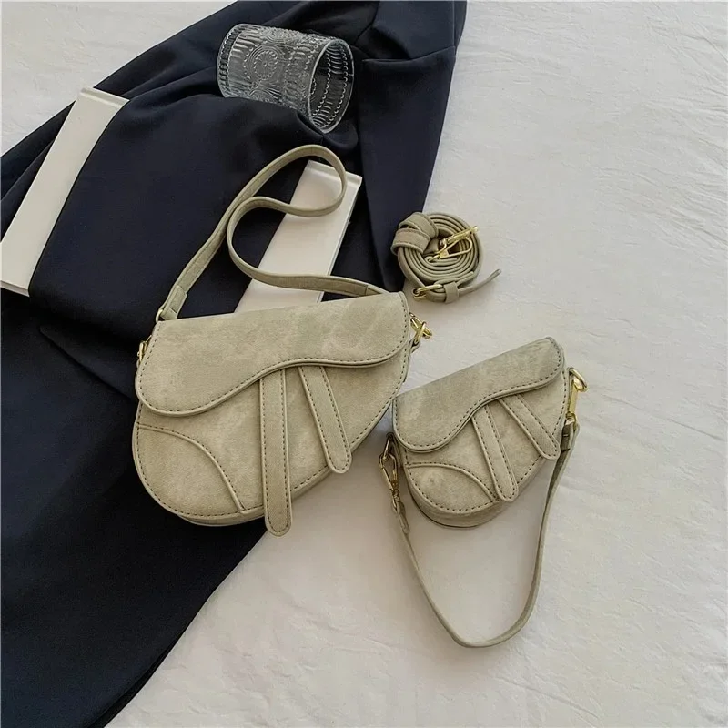 Fashion Small Mini Saddle Crossbody Bags for Women Replica Brand Purses and Handbags Designer Luxury Shoulder Bags PU Leather