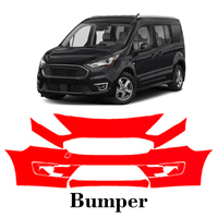Car Precut Paint Protection Film Front Bumper Anti-scratch Exterior TPU PPF For Ford Transit Connect 19-2023