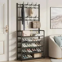 Multi Layer Shoe Rack, armazenamento de roupas DIY, Hat Rack, sala de estar