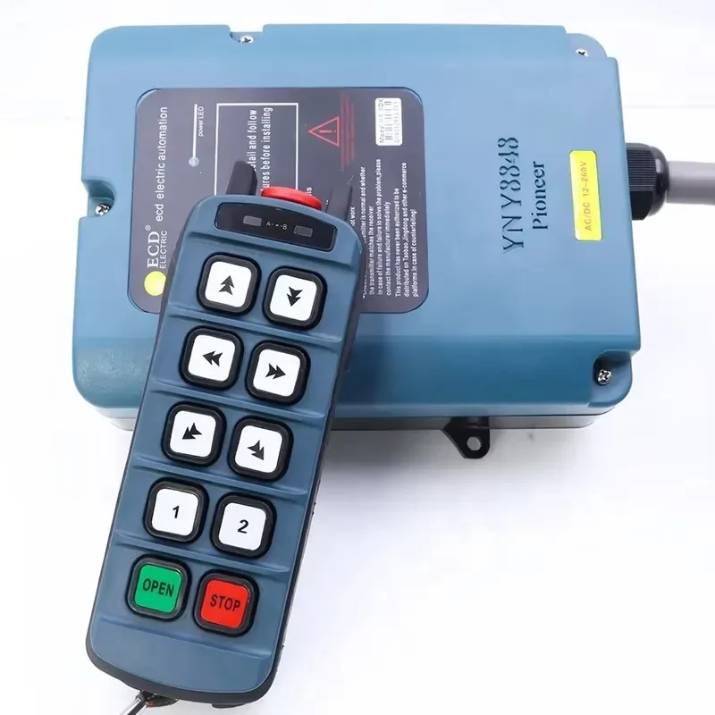 8 Button Two Speed Electric Crane Hoist Industrial Intelligent Wireless Remote Control