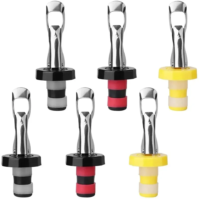 Wine Stoppers Sealed Vacuum Bottle Stopper Reusable Wine Storage Bottle Cap Plug Champagne Stopper Kitchen Bar Accessories