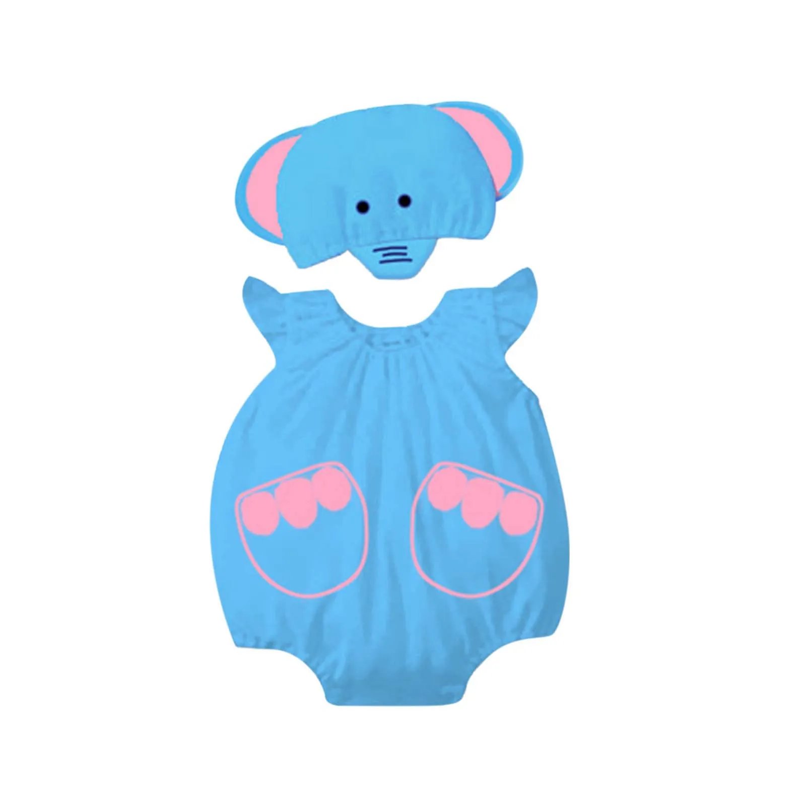 0-12Months Newborn Baby Rompers Winter Costume for Girls and Boys Toddler Infant Clothes Kids Overall Animals Elephant Ropa Bebe