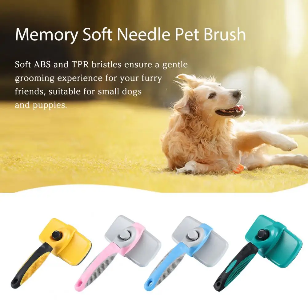 

Puppy Brush for Small Dogs Pet Grooming Brush Set for Dogs Cats Self Slicker Brush Massage Comb Hair Remover Tool for Shedding