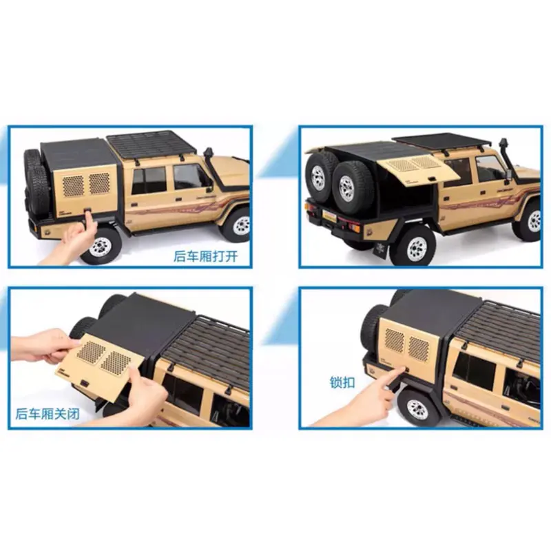 1/10 RGT EX86160 4WD RC Rock Crawler Truck LC79 Land Commander Two‑Speed Diff Lock Off‑Road Remote Control Hobby Model Car