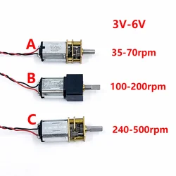 ギアボックス用メタルシャフトn20,6v,70rpm/200rpm,大型トルク500rpm,ロボット/電子ロック用