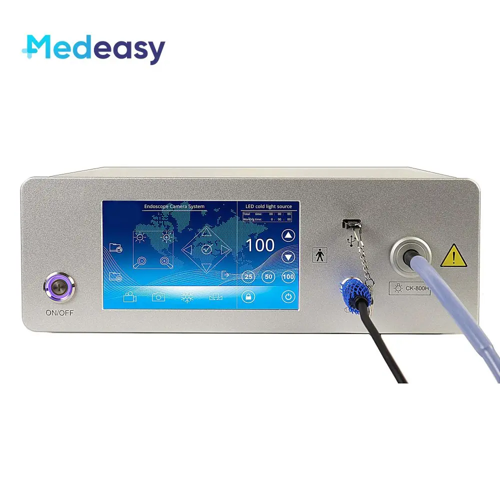 

4K Medical UHD Endoscope Camera System with Integrated 80W Led Cold Light Source 7 Inch Touch Screen