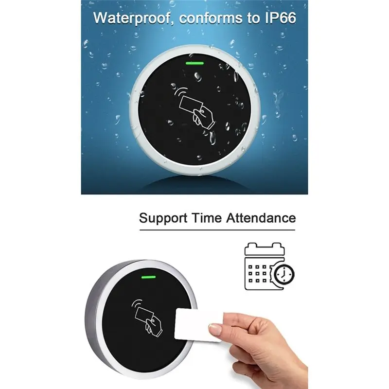AC57-13.56Mhz IC Card Reader Outdoor Mini Waterproof IP66 TT Lock RFID Access Controller Access Control Machine