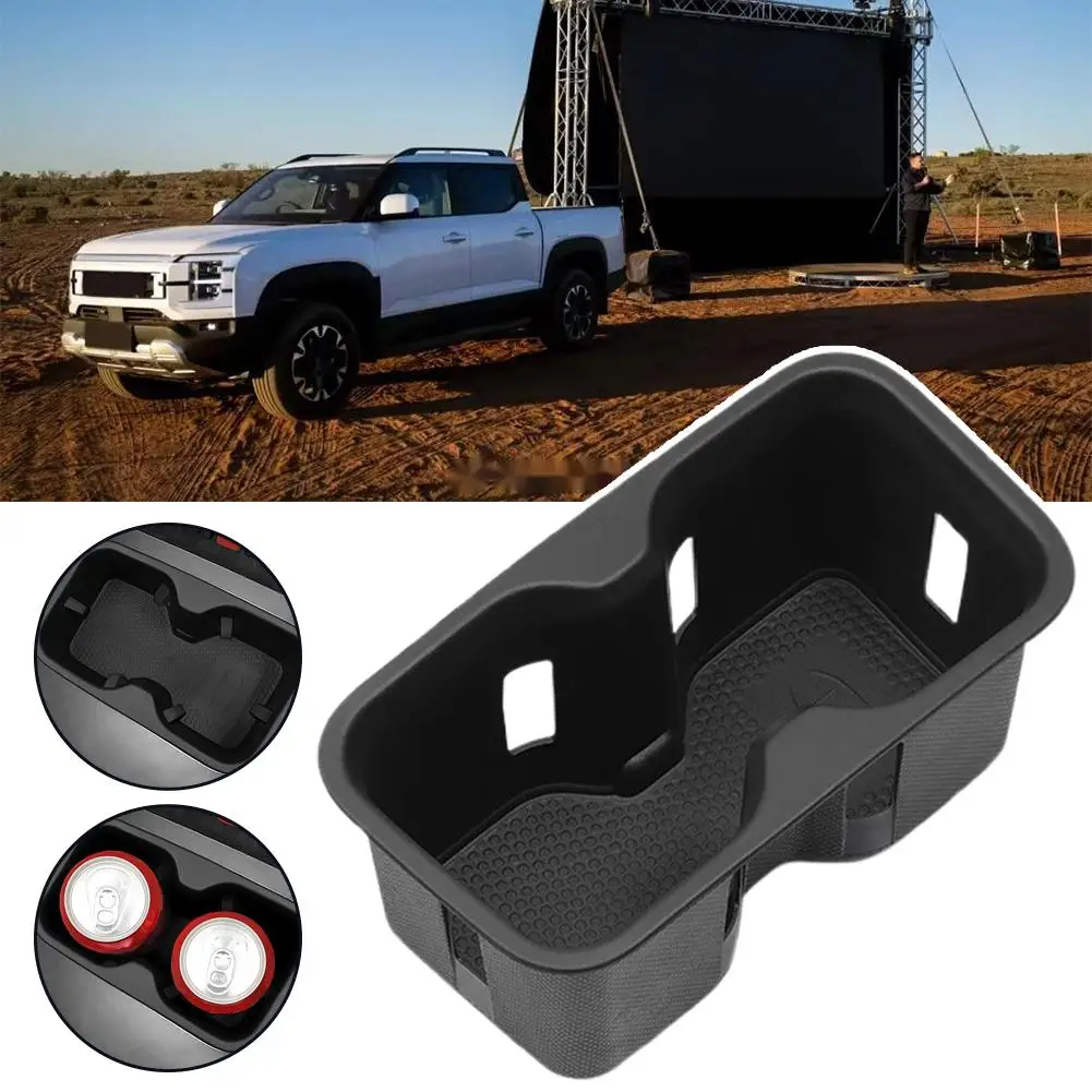 

For Byd Shark 2024-2025 - Water Cup Holder & Wireless Charging Pad, Dustproof Anti-slip Pad & Interior Silicone Q6t3