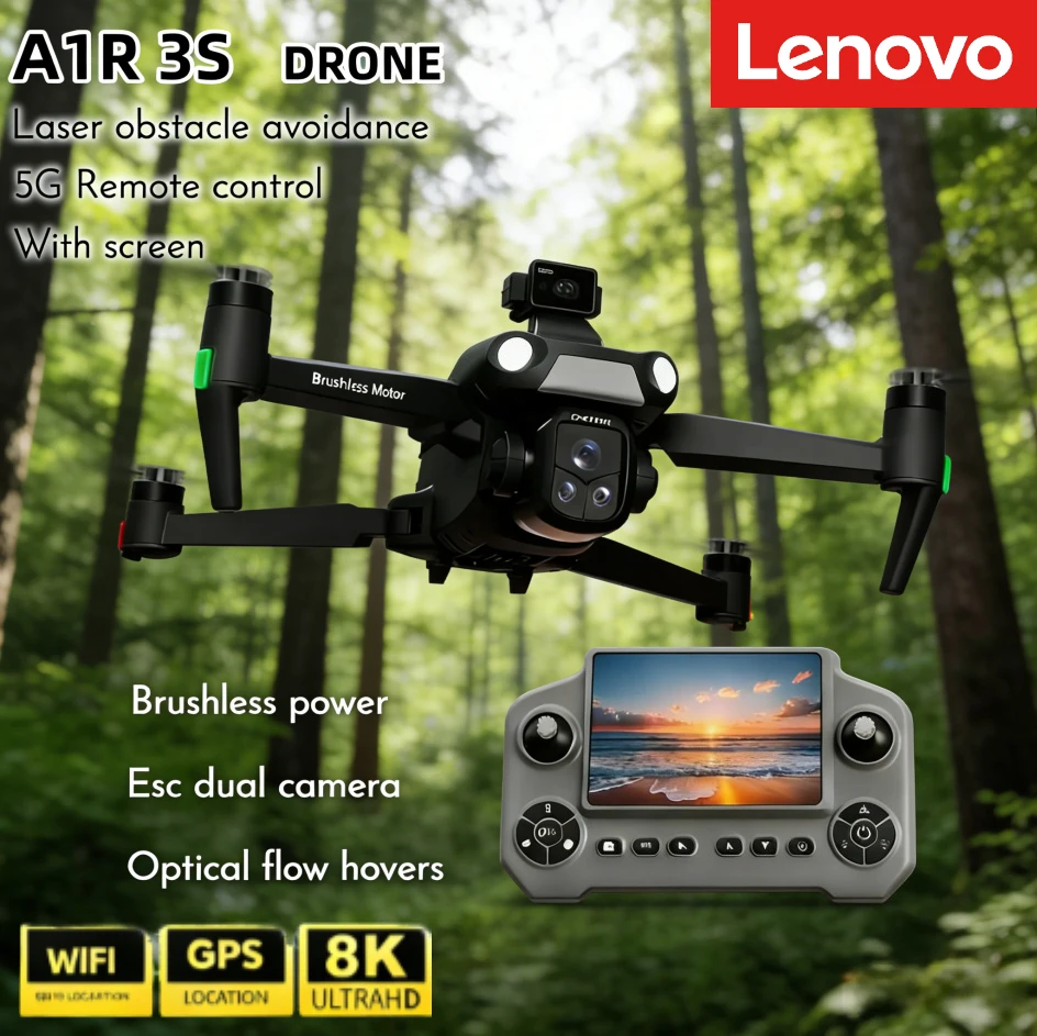 Drone Kit Professional - Lenovo A1R 3S GPS-Drohne mit 8K