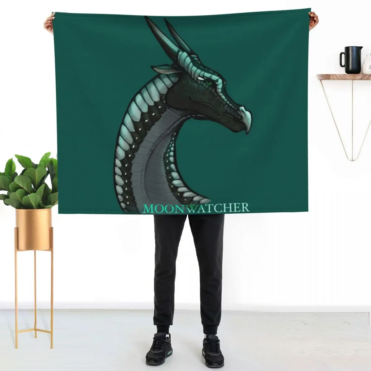 

Wings of Fire - Moonwatcher Throw Blanket Fluffy Cozy Throw Blanket for Home Decor