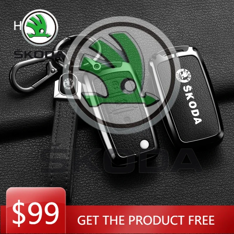 

For Skoda Car Sticker New Car Remote Key Case Full Cover Protector Shell Bag For Skoda Octavia A5 A7 Fabia Superb Kodiaq Karoq A