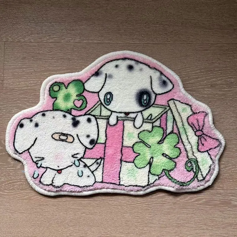 Ins Style Kawaii Girl Rug Special-Shaped Soft Bedside Mat Cute Cartoon Lamb Mirror Front Coat Carpet Home Decoration Floor Mat