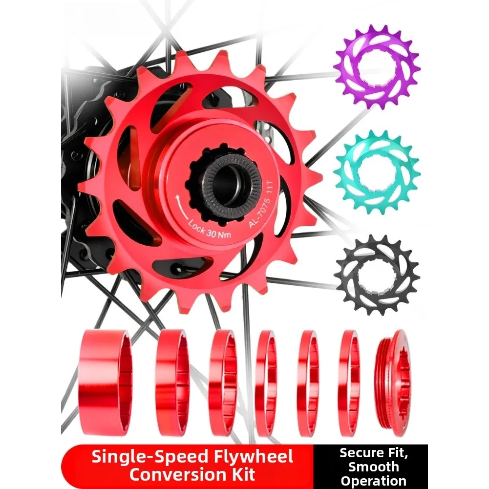 

Single Speed Bike Freewheel Cog 16T or 18T Aluminum Alloy Construction for MTB and Track Bike Freewheel Hub Use