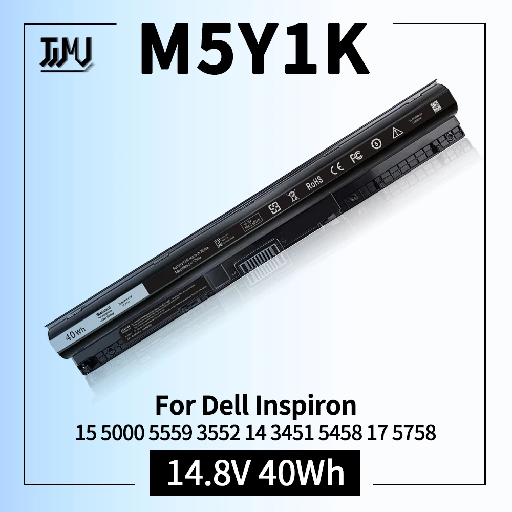 M5Y1K 14.8V Battery for Dell Inspiron 15 3000 5000 Series 5559 5558 3567 3551 3552 14 3451 3452 3458 5458 17 5755 5756 5758 5759