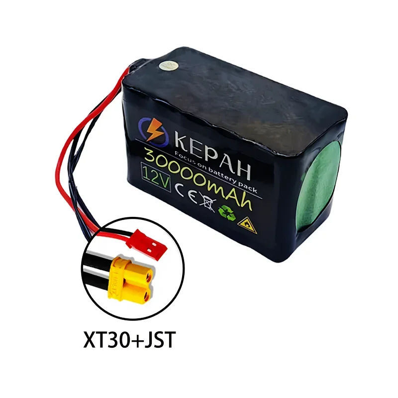 . lpega 12V 3S6P 30Ah 18650 Lithium‑ion Battery Pack 40A BMS DC5521 400W High Power For Motorcycle Lamp