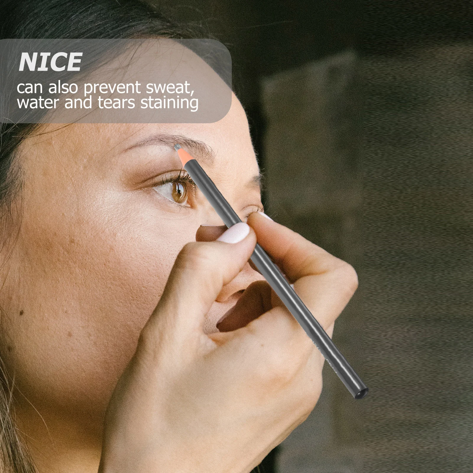 1 Stück wasserdichter Augenbrauenstift, langlebig, wischfest, Augenbrauen-Make-up-Werkzeug für Frauen, tragbarer Eyeliner-Stift