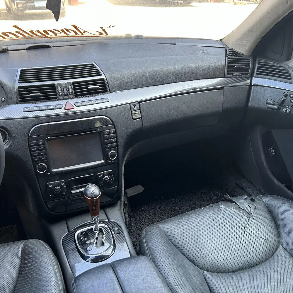

Для Mercedes Benz S Class W220 2000-2006 5D углеродное волокно узор внутренняя отделка DIY наклейки