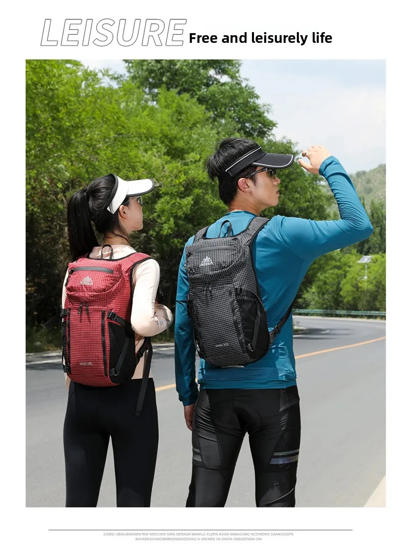 15L Ultraleichter Wanderrucksack Wasserdichter Outdoor-Sport-Reiserucksack für Männer Frauen Camping Klettern Radfahren Tasche – Detail 34