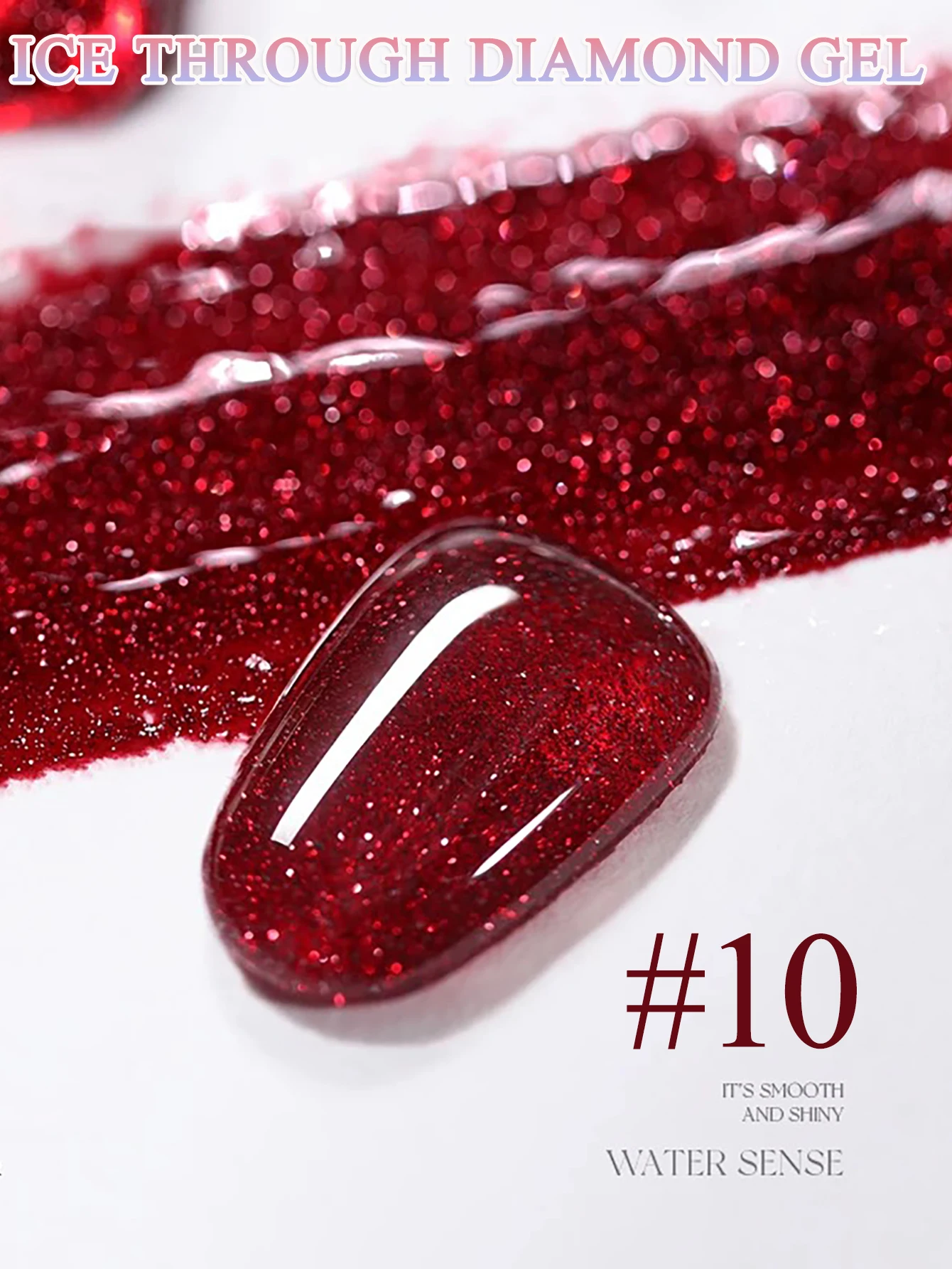 1 قطعة TC 2025 جديد الجليد شفافة كسر الماس هلام مسمار البولندية عاكس السماء المرصعة بالنجوم الماس فلاش غرامة الماس هلام مسمار الفن