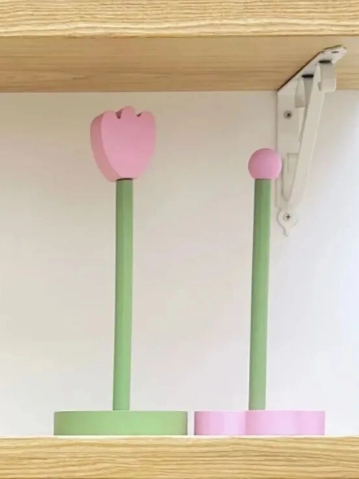 

Creative Woodland Hairband Storage Rod New Ins Sle Home Flower Design Tissue Paper Organizer No Drilling Required