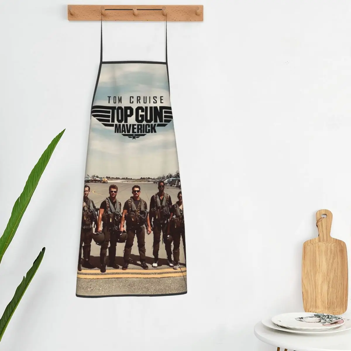 Top Gun Tom Cruise Maverick Aprons Chef Cooking Tablier Sleeveless Bib Kitchen Cleaning Pinafore for Women Men Painting