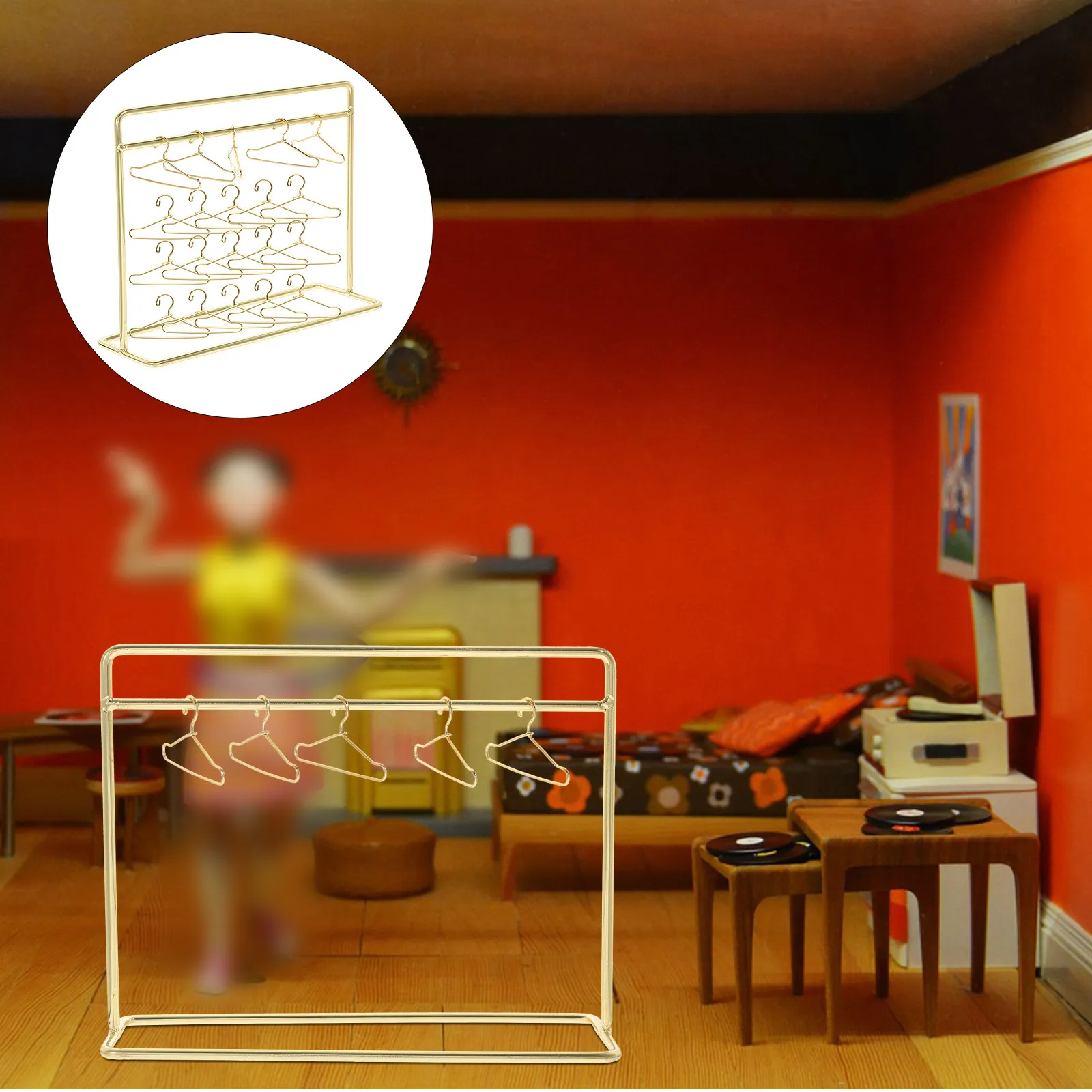 

Набор мини-вешалок для одежды: гладкая поверхность, прочный материал, декор для кукольного домика, подставка для демонстрации детской одежды, вешалки для детской одежды