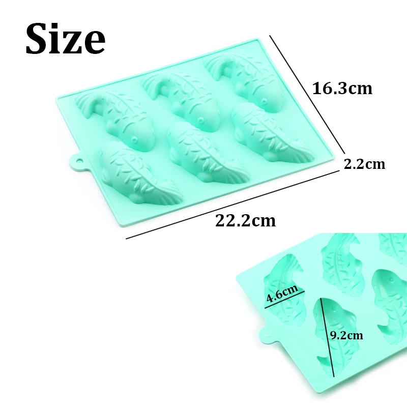 Fish Shape Silicone Mold Goldfish Jelly Pudding Dessert Mousse Mould Cake Decoration Baking Tool