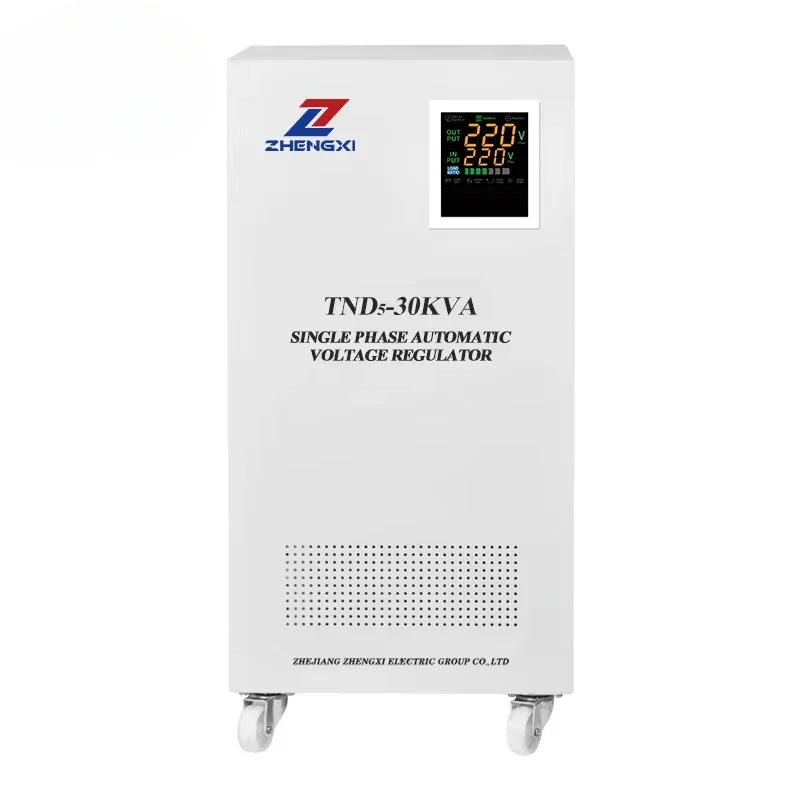 TND3-30KVA High Precision 220V LCD Display single phase Ac Household high-power automatic stabilizer voltage regulator