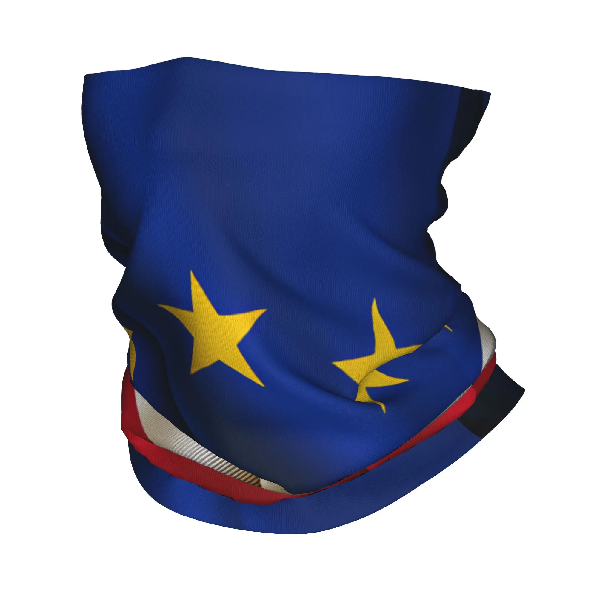 Bandana con la Bandera de Cabo Verde, Divertida Máscara para Ciclismo, Protección Solar para Caza y Pesca, Diseño de Balaclava, Cubre Cuello, Máscara Táctica