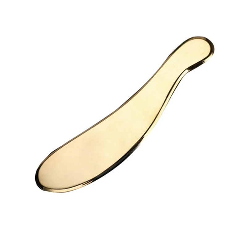 

Medische Grade Koper Gua Sha Guasha Schrapers Acupunctuur Massage Rvs Metalen Plaat Body Massager Therapie Tool L En S