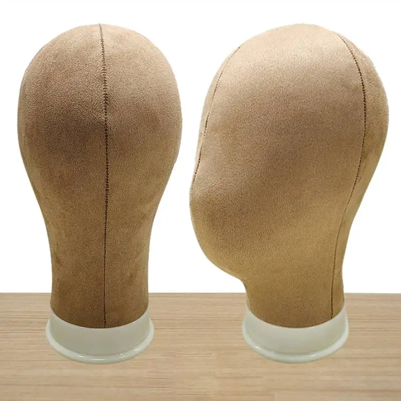 New Canvas Block Head 21/23inch Mannequin Manikin Head for Hairstyling Displaying Making Canvas Head Wig Modeling Dummy Head