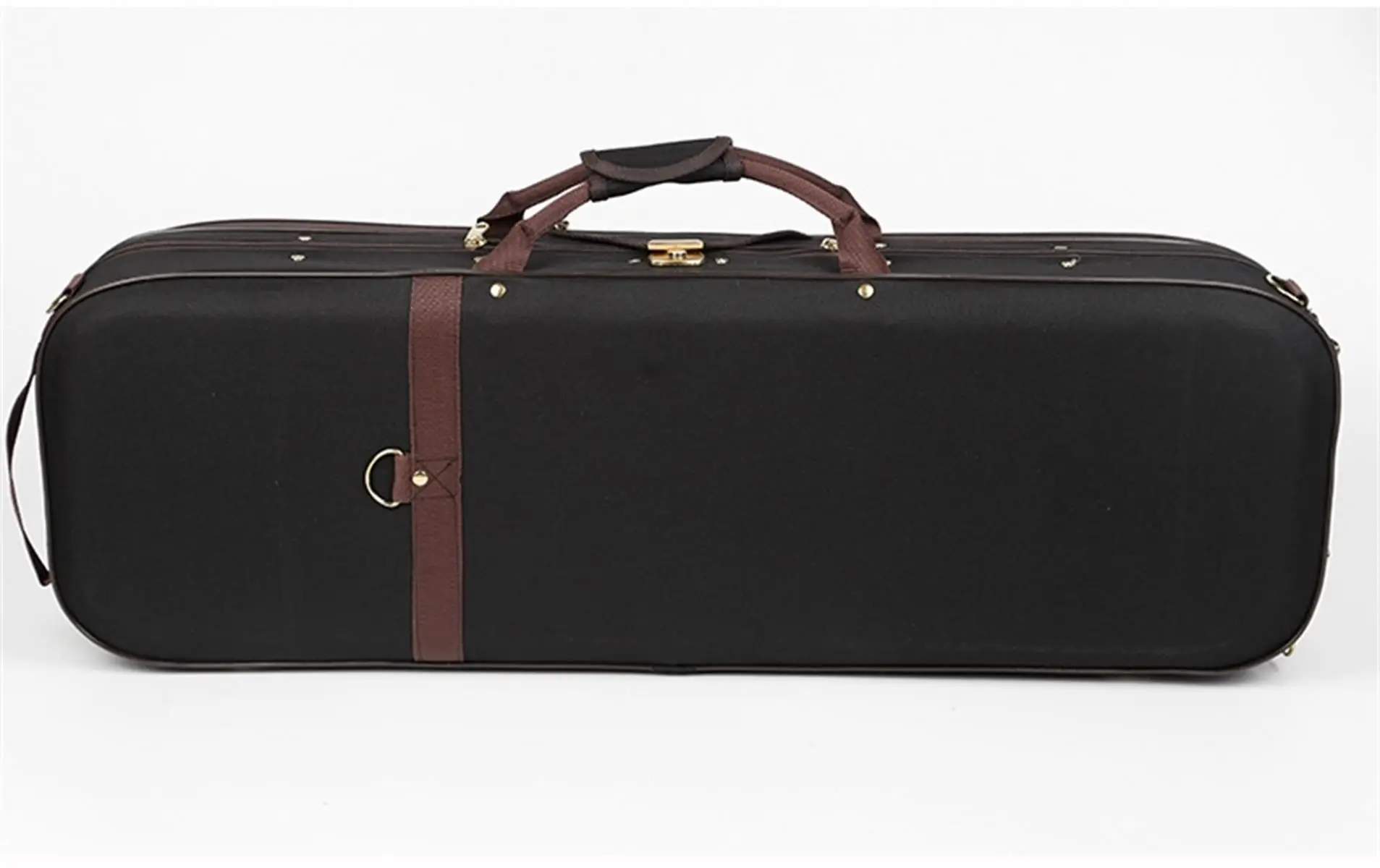 SFY-37 4/4 square violin case with double drum and Hygrometer