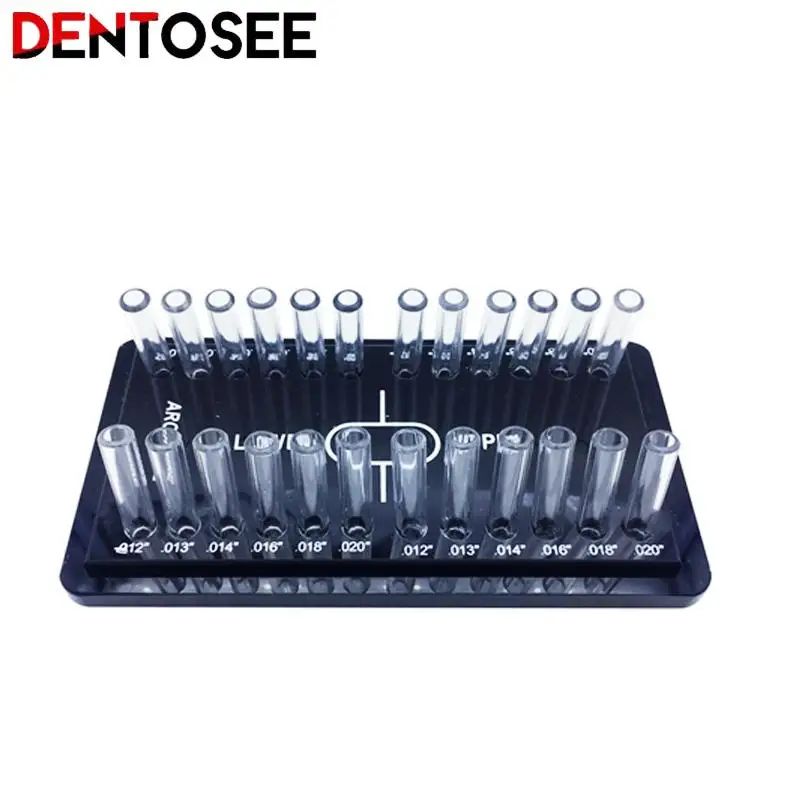 20*11*9CM Dental Steel Wire Storage Box Acrylic Placement Box Distributor for Orthodontic Arch Wire Dental Appliances