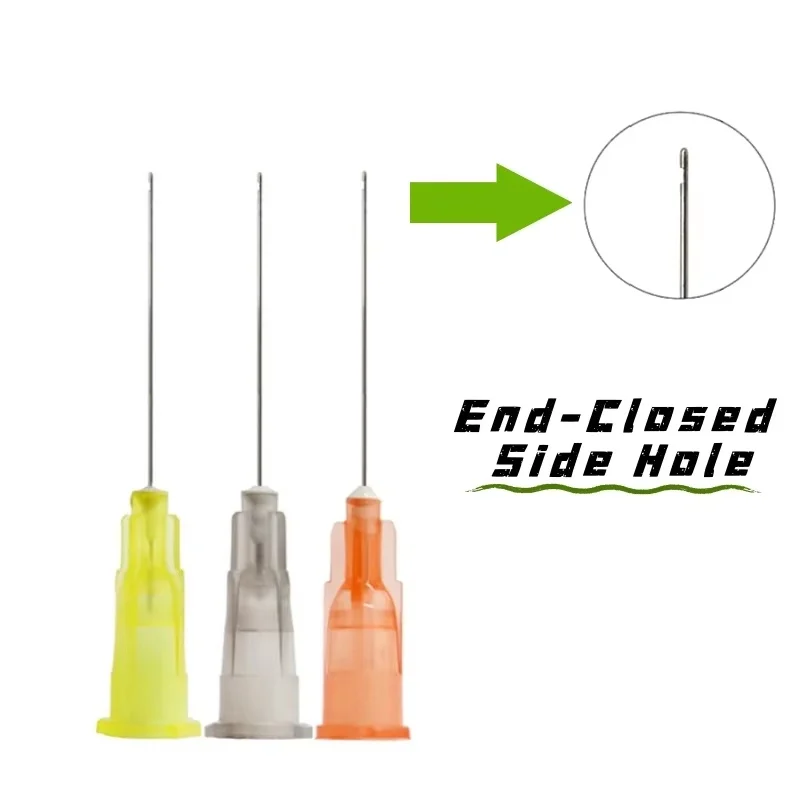 JUMTOP الأسنان إندو حقنة قناة الجذر غسل إبرة تلميح نهاية مغلقة الجانب ثقب إندو الري إبرة تلميح مواد طب الأسنان