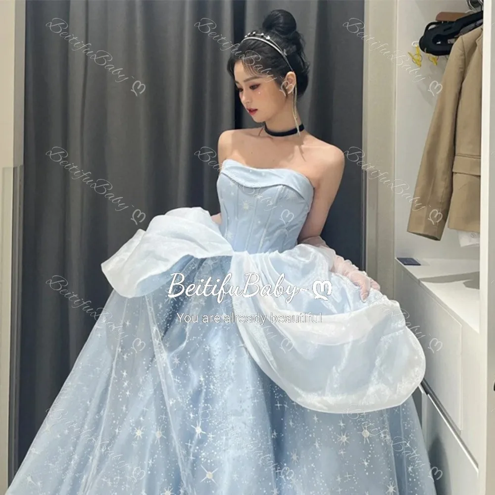 BeitifuBaby Princess Style Women's Prom Dresses Off The Shoulder Sleeveless Gown Ball Vintage Banquet Evening Dress for Women