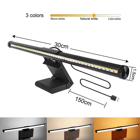 Screen LED Bar Desk Lamp PC Computer Laptop Screen Lamp Hanging Light Bar Table Lamp For LCD Monitor Office Study Reading Light
